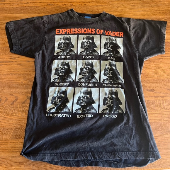 Expressions of Vader Black T-Shirt - Picture 1 of 4